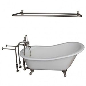 Freestanding Faucets, Hand Shower, D Shower Rod, Slipper Clawfoot