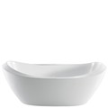 Oval Double Slipper Tub with Modern Angles