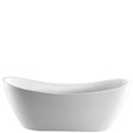 Modern Double Slipper Tub with High Backrests