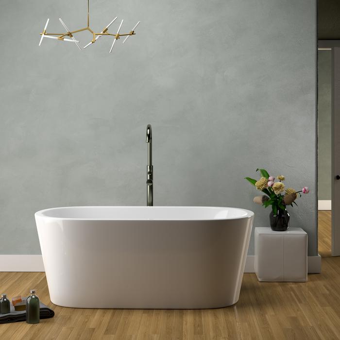 Oval Freestanding Tub with Angled Sides