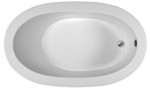 Modern Oval Tub with End Drain