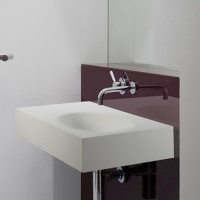 Rectangle Wall Mounted Sink with Side Counter