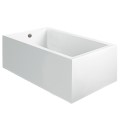 Rectangle Freestanding Tub, End Drain, Straight Sides