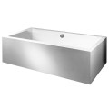 Rectangle Freestanding Tub, Center Drain, Straight Sides with Center Drain