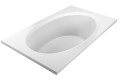 Oval Bath with Neck Rest