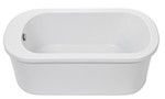 Oval Freestanding Bath with End Drain & Tap Deck