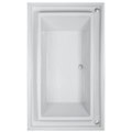 Rectangle Bath with OverflowRim, Center Side Drain