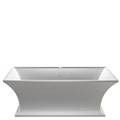 Rectangle Bath with Curving Sides & Pedestal
