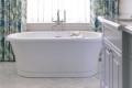 Laney 2 Freestanding Tub With Rolled Rim and Pedestal Design
