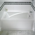 Alcove Bath with Decorative Skirt, Neck and Arm Rests