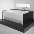 Alcove Bath with Integral Skirt with Toe Kick, Flange