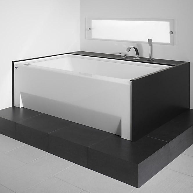 Rectangle Alcove Tub with Front Skirt