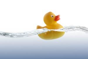 Water with a Rubber Duck