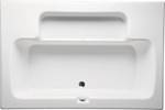 Rectangle Bath with Center Side Drain and Long Seat