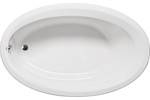 Oval 66 x 42 Tub, End Drain, Neck Rest
