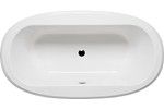 Oval Tub, Center Side Drain, 1 Extra Wide Rim