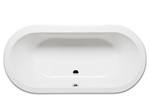 Oval Tub with Center Side Drain, Wide Rim
