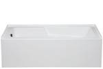 60 x 30 Alcove Tub with Smooth Front Skirt, Armrests