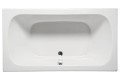 Rectangle Bathtub with Oval Bathing Area, Center - Side Drain