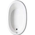 Oval Tub with Rolled Rim, End Drain