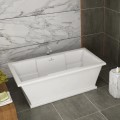 Freestanding Rectangle Tub with Rectangle Base