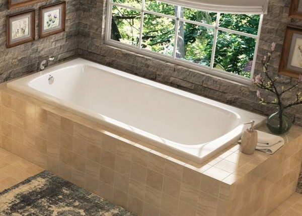 Miro Rectangle Tub with Oval Interior