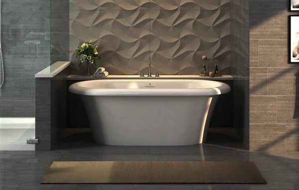 Odesa Freestanding Oval Bath with Rolled Rim