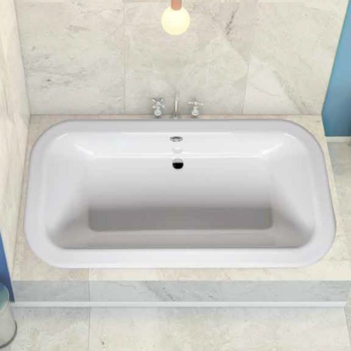Samuel Installed as a Drop-in Bathtub, 2 Sided Tile Surround