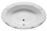 Oval 78 x 48 Tub with Decorative Rim and Center Drain
