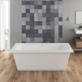 Tau Rectangle Freestanding Tub with Oval Interior