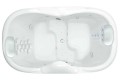 Large Oval Whirlpool and Air Bath with Center Drain and Fast Fill Spout