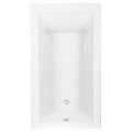 Rectangle Bathtub with Flat Rim, Drop-in or Undermount
