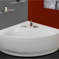 Corner Tub with Curving Front Skirt