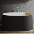 Oval Freestanding Tub, Curving Rim, Straight Sides