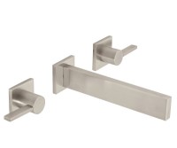 Long Thin Faucet Spout with Square Handle Bases