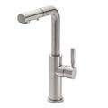 Squared Spout, Pull-down Spray, Side Handle Control