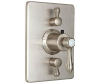 Rectangle Back Plate, Lever Handle - Style Therm with 2 Stops