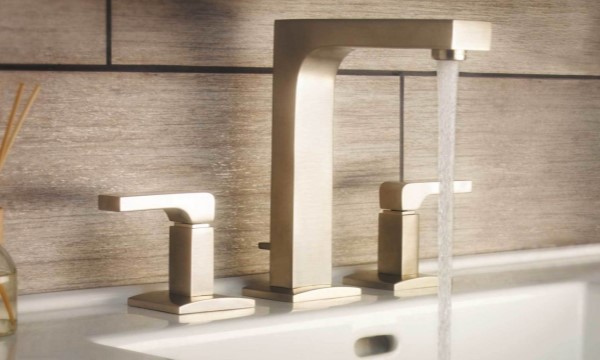 Modern Square Style Widespread Sink Faucet
