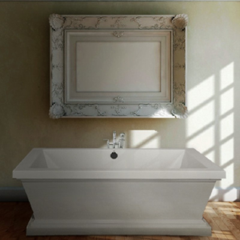 DaVinci Installed with Freestanding Tub Fauceted Centered Behind