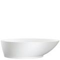 Oval Freestanding Bath with End Drain,1 Curving Side, Base