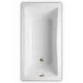 Rectangle Bath, End Drain, Curved Interior Sides