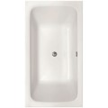 Rectangle Tub, Rounded Interior Corners, Center Drain