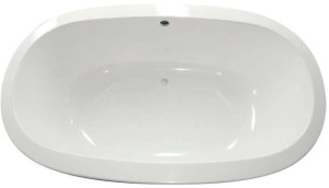 Oval Tub, Modern Sleek Styling, Center - Side Drain