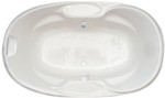 Oval Tub, Center Side Drain, 4 Arm Rests