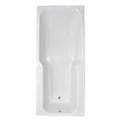 Long Rectangle Tub, End Drain, Rounded Interior Corners