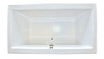 Modern Rectangle Tub with Center Drain