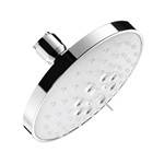 Small, Round Shower Head with White Face