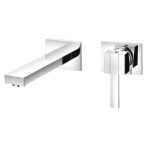 2 Hole Wall Faucet, Square Style