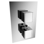 Vertical Thermostatic Control with 2 Square Handles