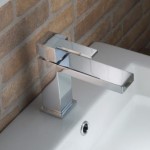 Single Hole Sink Faucet with Square Design